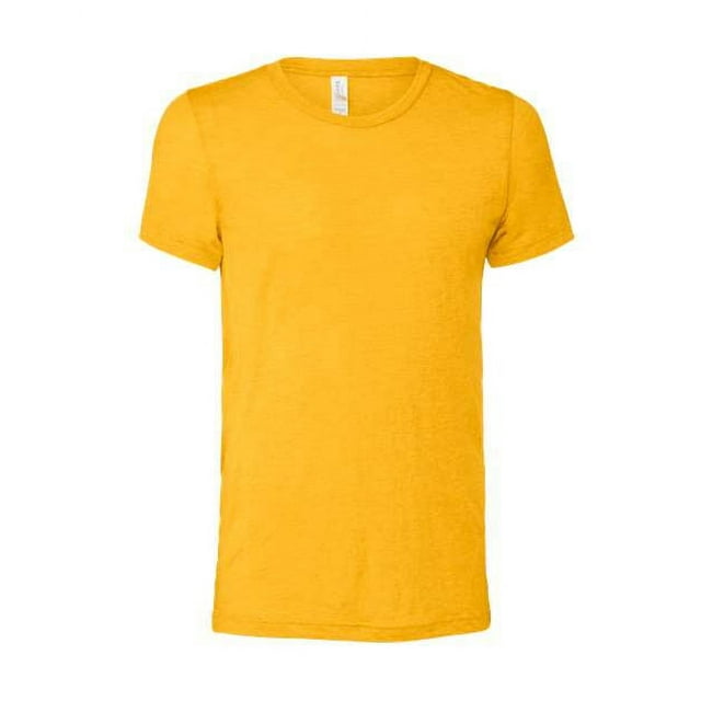 playera de moda bella lienzo Perfect Tri-Blend grande amarillo dorado Triblend 3413