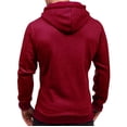 thumbnail image 5 of TOWED22 Hoodie for Men Full Zip Up Sweatshirts Hoodies Lightweight Fashion Jacket with Pockets(Red,XL), 5 of 5