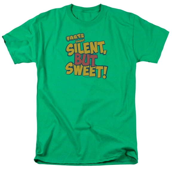 Farts Candy Silent But Sweet S/S Adult 18/1 T-Shirt Kelly Green