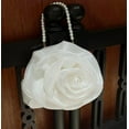 thumbnail image 4 of Women Floral Evening Bag Rose Elegant Satin Small Purses with Detachable Pearl Strap for Wedding, Party, 4 of 9