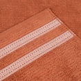 thumbnail image 3 of BNM Zero Twist Ribbed Cotton Bath Towel Set of 3, Rust, 3 of 11