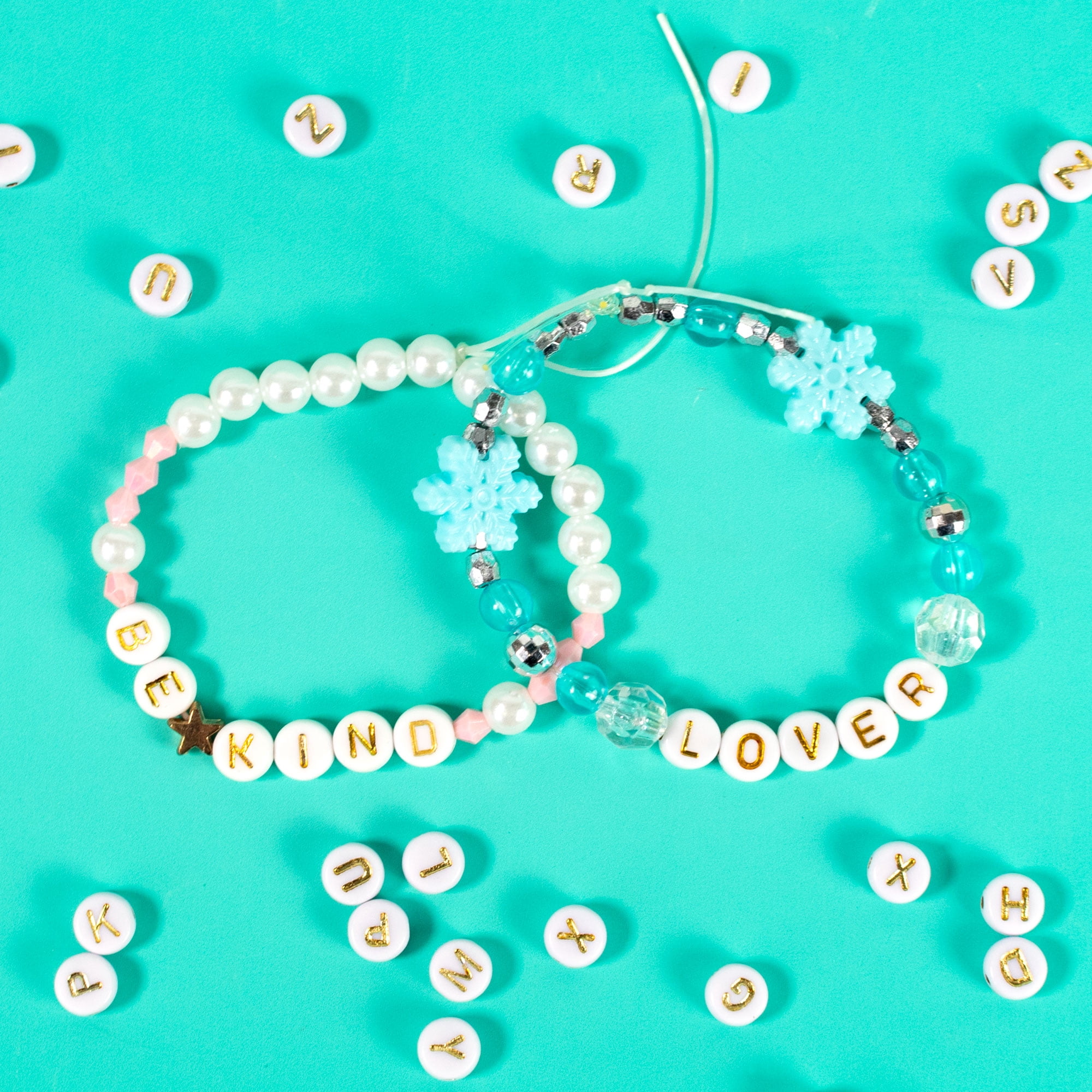 Hello Hobby Small Metallic Alphabet Beads