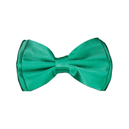 Adults Saint Patrick's Day Green Satin Bow Tie Costume Accessory