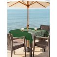 thumbnail image 3 of Outdoor Tablecloth with Umbrella Hole for Patio/Picnic/Party/Camping, Green Gourd Waterproof Table Cloth Square Cover Washable, Modern Abstract Art Geometric (54"x 54"), 3 of 9