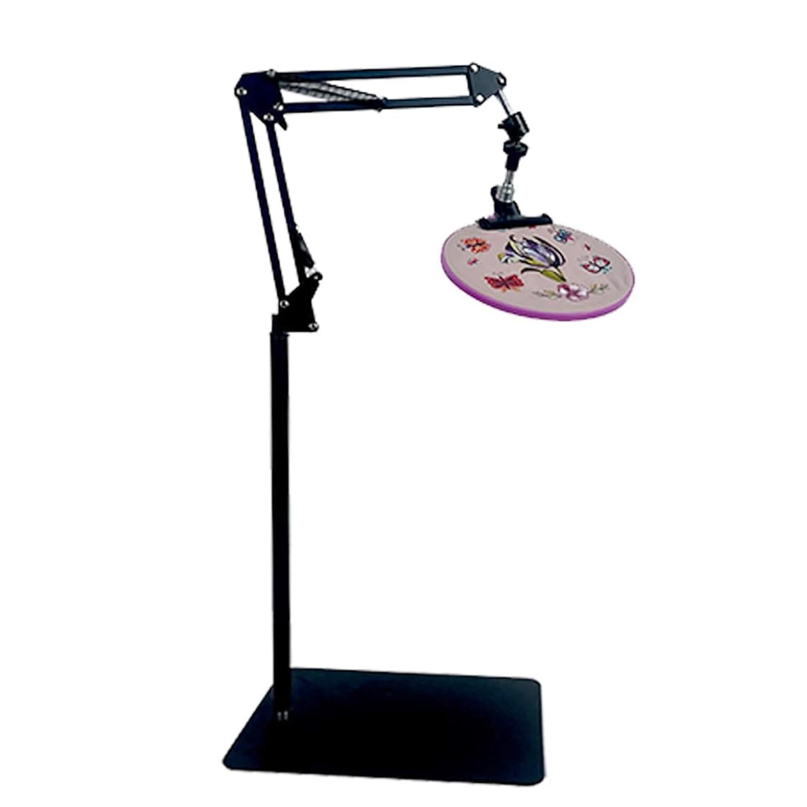 Tachiuwa Embroidery Floor Stand Embroidery Hoop Stand Metal Embroidery Frame Holder for Square Round Clip Frame Quilting Silk Painting