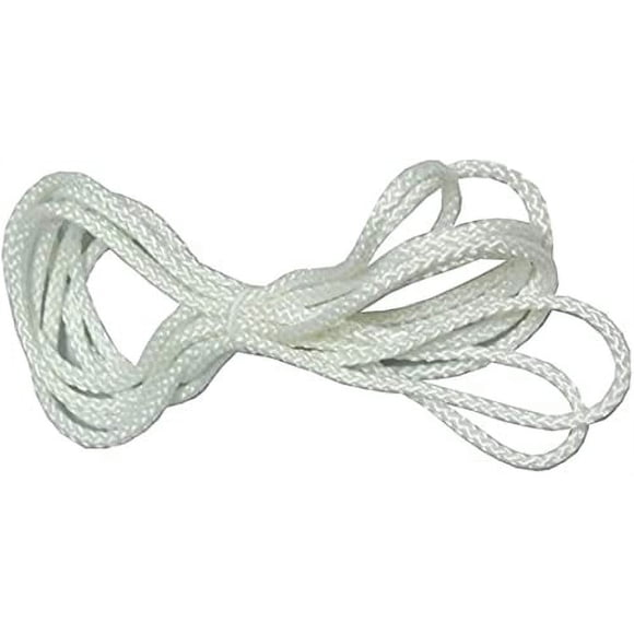 D30 Boucle de Cordon - s'Adapte à Toutes les Marques... Hunter Douglas, Levolor, Kirsch, Graber, Bali (2.7 mm) (Blanc, 6 Pieds de Chute)