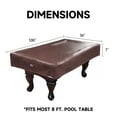 thumbnail image 5 of GSE Games & Sports Expert 7'/8'/9' Heavy Duty Leatherette Billiard Pool Table Cover. Tearproof & Waterproof Cover for Pool Table, Tennis Table (4 Colors Available), 5 of 8