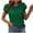 comfy Green tops for Women, variant on HAPIMO Women's Trendy Loose Tops Dressy Tunic Summer Tees Ruffle Sleeve Tassels Round Neck Pullover Elegant Casual Relaxed Blouses for Teen Girls Solid Color Black XL