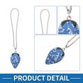 thumbnail image 4 of Unique Bargains 1 Pcs Metal Rhinestones Diamond Strawberry Car Rear View Mirror Pendant Accessories Car Hanging Ornament Blue, 4 of 6
