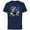 Navy, variant on Disney Donald Duck Class of ‘24 Graduation 2024 Retro - Short Sleeve Cotton T-Shirt for Adults - Customized-Black