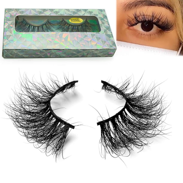 Pestañas postizas VieyEve 3D de visón 25 mm 1 par Miuhair Beauty