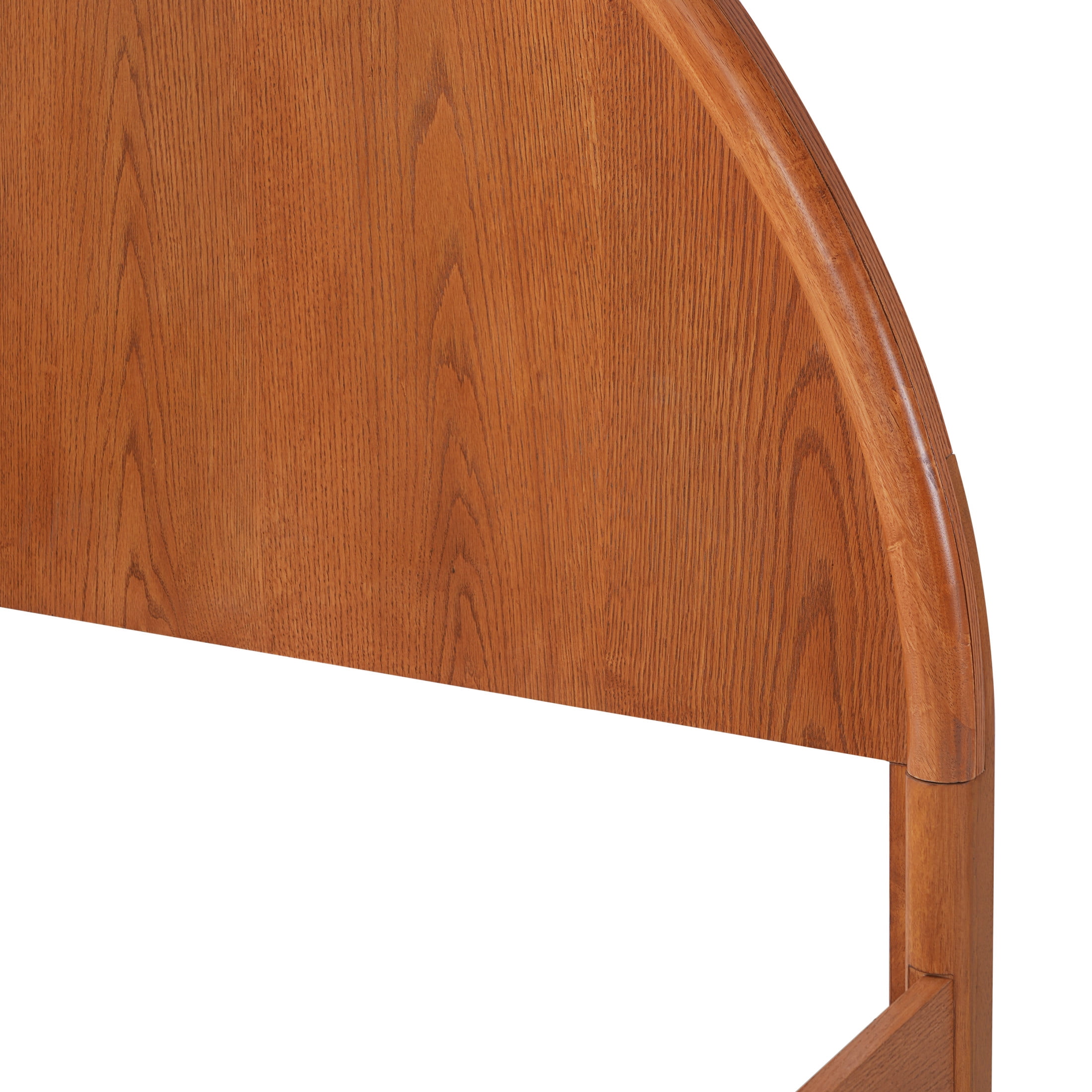 Christopher Knight Home King Platform Bed Frame with Arched Headboard, Rubberwood, Light Brown