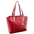 thumbnail image 1 of McKlein  Alicia Leather Shoulder Tote, Red, 1 of 1