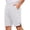 hgg089-White, variant on Yaoyar Mens Sweat Shorts 9" Drawstring Elastic Waist Gym Workout Shorts Casual Athletic Jogger Knit Shorts with Pockets
