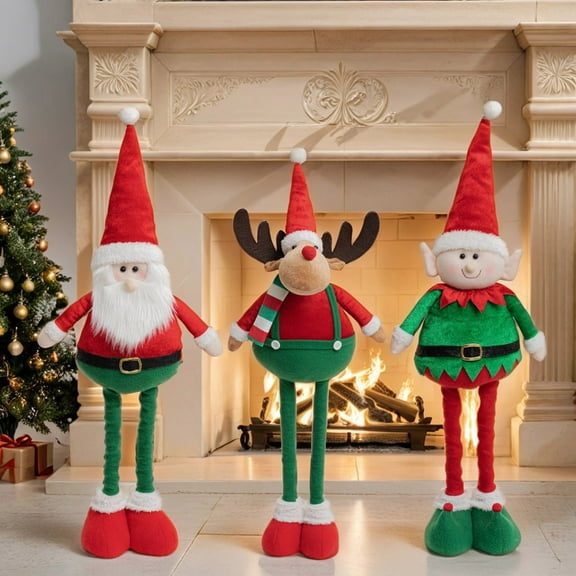 SugarBloom Christmas Elf Plush Dolls, Decorative Toys and Cute Dolls for Desktop, Perfect Birthday Gifts for Friends, Graduation Gifts and Holiday Presents,C