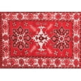 thumbnail image 1 of Ahgly Company Indoor Rectangle Geometric Red Traditional Area Rugs, 6' x 9', 1 of 4