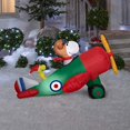 thumbnail image 2 of Gemmy Christmas Airblown Inflatable 4.5' Snoopy in Airplane Scene, 2 of 2