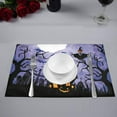 thumbnail image 2 of EREHome Ensemble de 4 Napperons Protecteurs Ciel Bleu Halloween 12x18 Pouces, 2 of 5