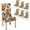 Autumn-4, variant on muroi Elastic Chair Cover Set of 4 Beach Chair Covers for Dining Chairs Slipcover Chairs Covers for Kitchen Living Room Restaurant