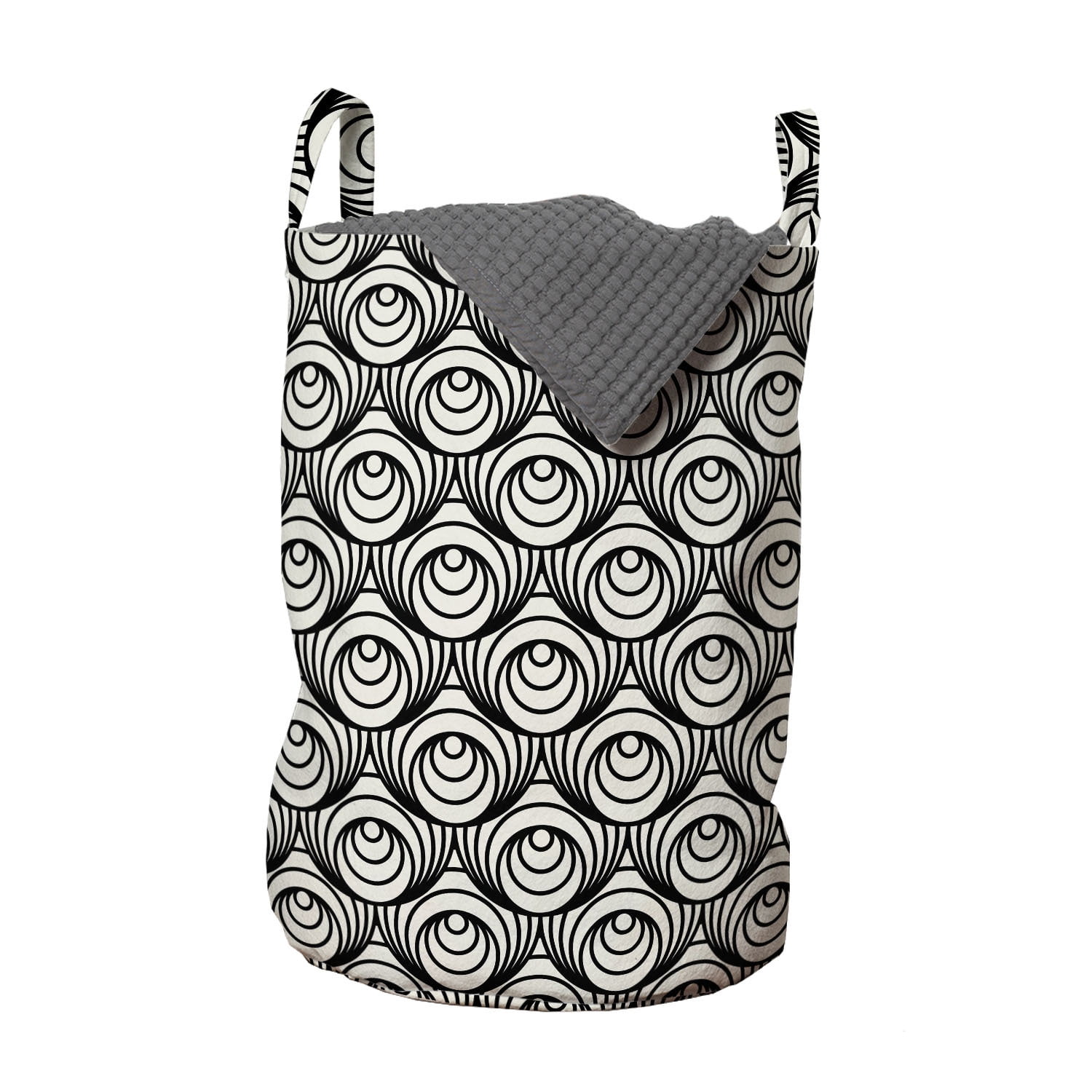 Abstract Wavy Laundry Basket