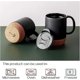 thumbnail image 5 of Juego de 2 tazas de café de 15 oz con fondo de corcho y tapa a prueba de salpicaduras, taza de cerámica con asa grande para hombres y mujeres, tazas de chocolate caliente, M, 5 of 5