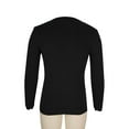 thumbnail image 5 of ameIAEA Mens Long Sleeve Knitted Shirts V Neck Business Casual Tops Solid Color Fall Pullovers, 5 of 7