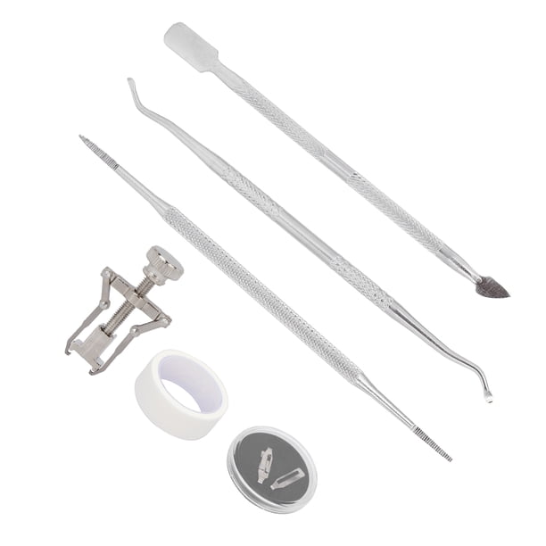 Herramientas para uñas encarnadas ANGGREK lima de doble extremo acero inoxidable para el cuidado de los pies