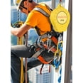 thumbnail image 6 of Fall Arrester | 65Ft Retractable Safety Lanyard | Safety Harness Construction Roofing Gear, 330Lbs Steel Wire Rope Climbing Equipment, 6 of 9