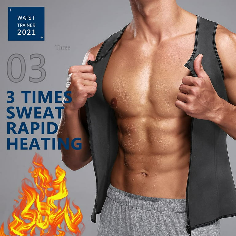 COMFREE Men Sauna Suit Hot Neoprene Body Shaper Waist Trainer