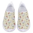 thumbnail image 1 of Zapatos planos casuales de verano para mujer, zapatillas de deporte transpirables con estampado de gallo y animales de granja a la moda para exteriores, 1 of 5