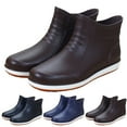 thumbnail image 4 of LIJCC Mens Women Ankle Boots Slip On Rubber Rain Boot Ankle Rain Shoes Non-Slip Rubber Waterproof Garden Boots Mens Work Mid-Calf Short Rain Boots, 4 of 4