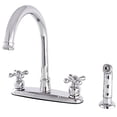 thumbnail image 1 of Kingston Brass FB7791AXSP Victorian 8-inch Centerset Kitchen Faucet, Chrome, 1 of 2
