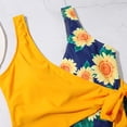 thumbnail image 4 of Gubotare Women One Piece Bathing Suit Rash Guard Water Sport Short Swimsuit UPF 50+ Sun Protection Bathing Suits,Orange L, 4 of 5