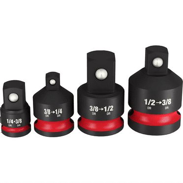 Milwaukee Tool SHOCKWAVE Impact Duty  1/4"-1/2"Drive  Adapter Set