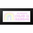 thumbnail image 2 of Reed, Tara 14x8 Black Modern Framed Museum Art Print Titled - Pastel Rainbows panel I-Favorite, 2 of 5