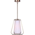 thumbnail image 2 of Newport Pendant Light Fixture - Gold with Flat Opal Glass, 2 of 2