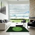 thumbnail image 7 of Ahgly Company Machine Washable Indoor Rectangle Transitional Dark Lime Green Area Rugs, 7' x 9', 7 of 7