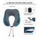 thumbnail image 2 of Almohada Cojín Cuello De Viajealmohada Espuma Azul Gris, 2 of 5