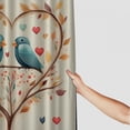 thumbnail image 3 of Orinice Stylish Shower Curtain with Hooks, Waterproof Blackout, Bird Beige Flower Relaxed and Cozy Shower Curtain Set, Long Elegant Watercolor Bathroom Curtain (Color : A, Size  36x72, 3 of 7