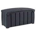 thumbnail image 1 of Strata Products Outdoor 85 Gal Patio Storage Deck Box w/Dual Door Lid,Black, 1 of 7