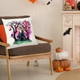 thumbnail image 4 of HOARBOEG Halloween Castle Print Living Room Queue Decoration Style Pillows Pillows Linen Pillowcase, 4 of 6