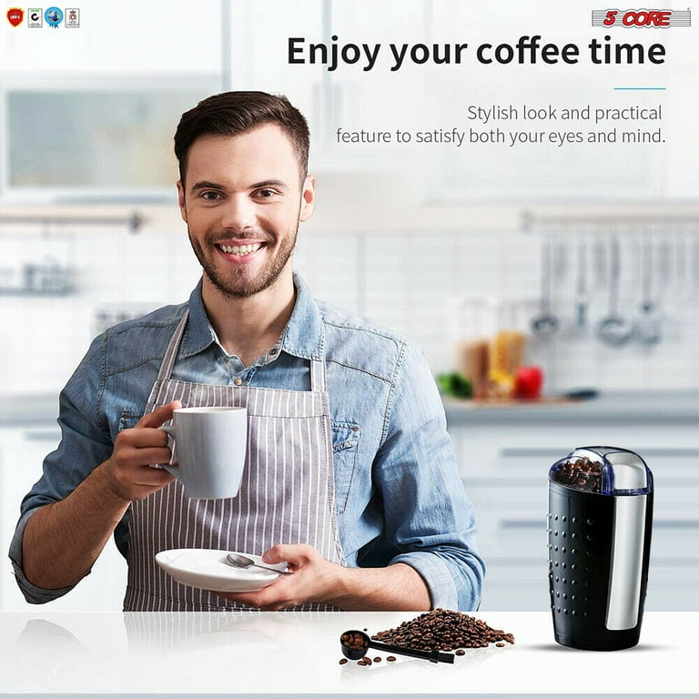Dropship 5 Core Coffee Grinder 5 Ounce Electric Large Portable Compact 150W  Spice Grinder With Stainless