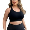 thumbnail image 2 of yillto Womens Plus Size Racerback Sports Bra Wireless Supportive Yoga Workout Running Bras XL-4XL, 2 of 6