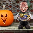 thumbnail image 3 of Gnomos De Jardín Decoración Resina Bandeja De Dulces Horror Gnomo Bandeja De Frutas Escultura De Halloween Soporte De Tazón De Dulces Kearding HA044466-02, 3 of 6
