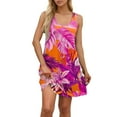 thumbnail image 2 of GXIPO Womens Summer Dresses U Neck Sun Dresses for Women 2025 Vacation Casual Boho Sleeveless A Line Tank Dress Hawaiian Sundress with Pockets Hot Pink 3XL, 2 of 6