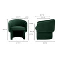 thumbnail image 3 of Pemberly Row 27.5"H x 27.5"W x 28"D Contemporary Chair in Dark Green, 3 of 9