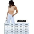 thumbnail image 5 of Body sexy sin mangas con cuello halter en la espalda para mujer Xemadio WRHS-59-3, 5 of 5