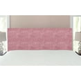 thumbnail image 1 of Faux Suede Headboard, Digitally Printed Grunge Texture, Upholstered Decorative Metal Bed Headboard with Memory Foam for Dorm and Bedroom Accent Furniture, Rose Pink, Full, by Ambesonne, 1 of 3