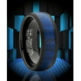thumbnail image 2 of Metal Masters Mens Genuine Rose Wood Tungsten Ring Band Wedding Engagement Inlay 8mm, 2 of 8