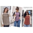 thumbnail image 5 of MOYIKO Color Block Long Sleeve Shirts for Women Crewneck Tunic Tops Casual Pullover Lightweight Sweaters Fall Outfits, 5 of 7